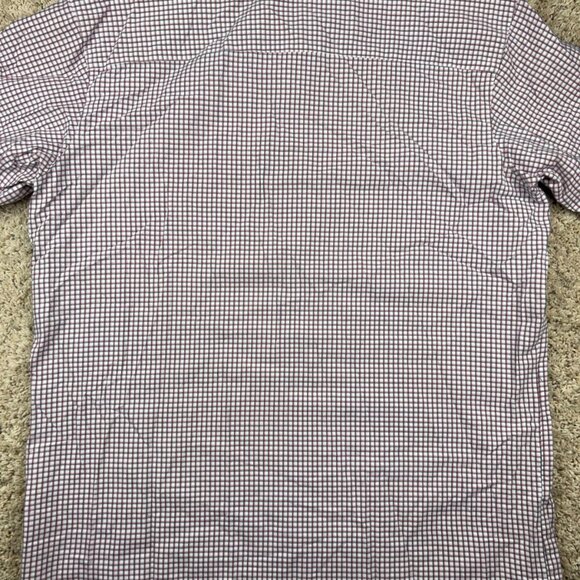 Columbia Button Up Shirt Mens XL Red White Check Short Sleeve Workwear Casual - Picture 7 of 7